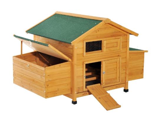 La caseta para gallinas grandes PawHut, cuida y protege a tus aves de corral